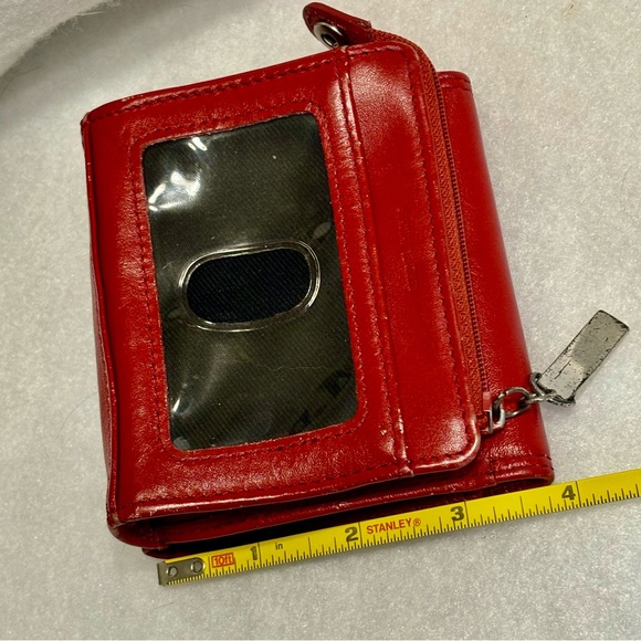 Fossil Vintage Red Leather Trifold ID Wallet - Picture 12 of 16